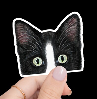 Tuxedo Cat Stickers - image1
